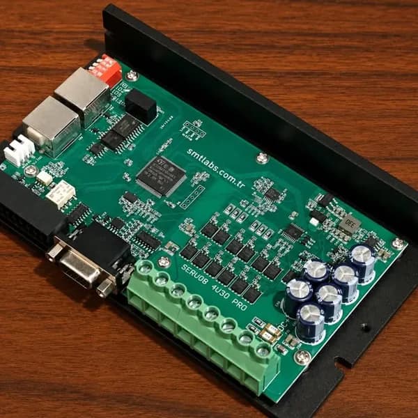 SMT Labs tarafından dizgisi yapılmış servo kontrol kartı (PCBA)